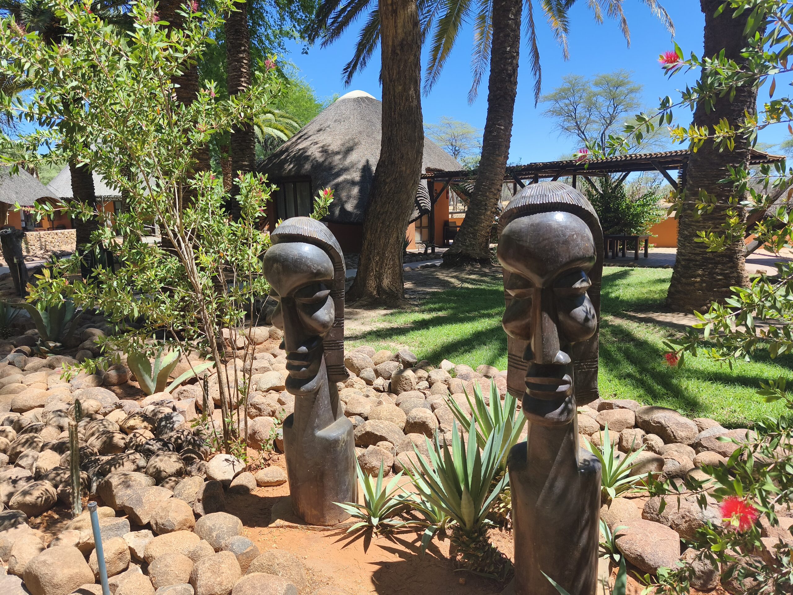 Walking path near the entrance of Omaruru Game Lodge, Namibia