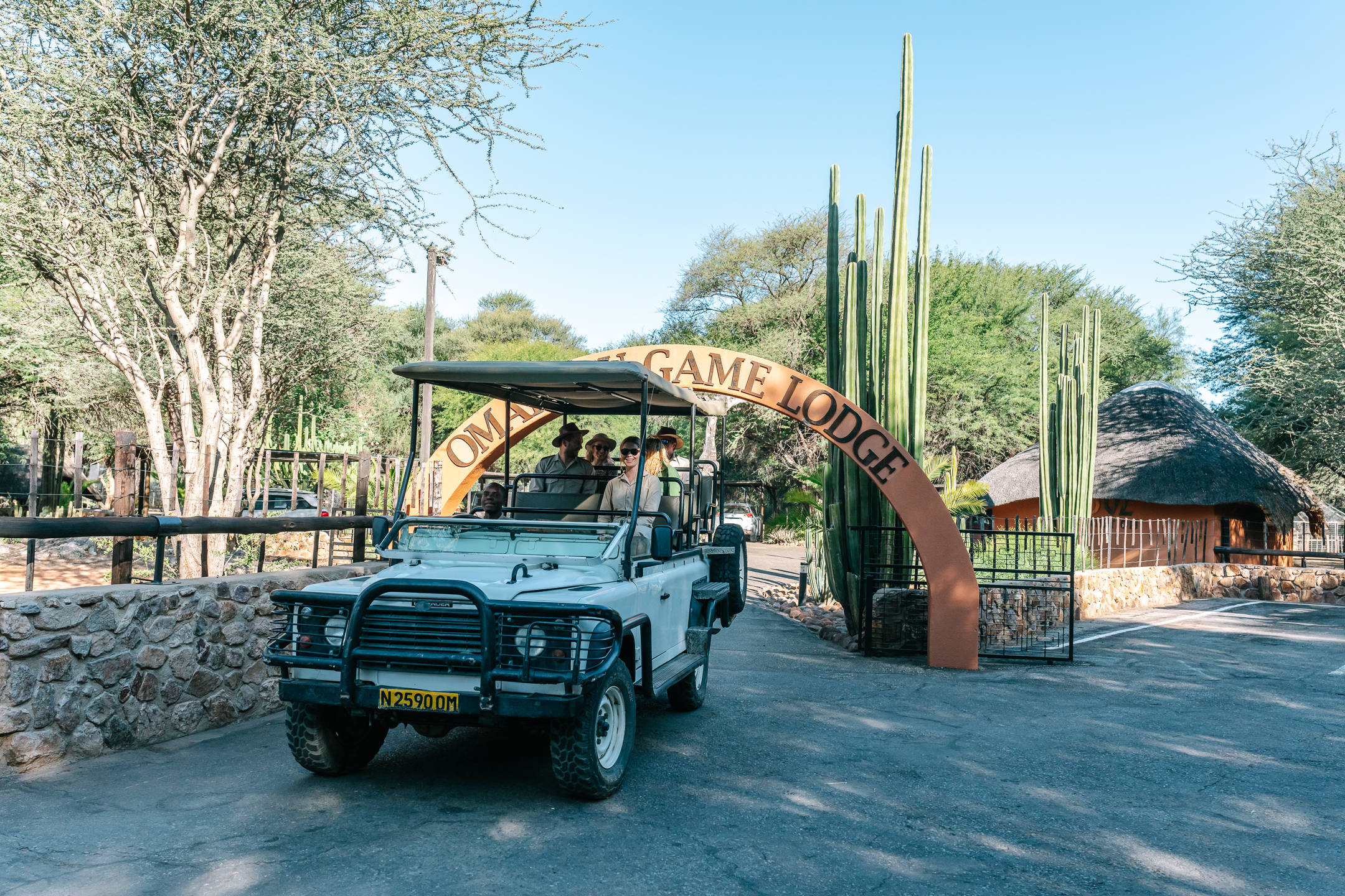 Guided game drive at Omaruru Game Lodge, Namibia