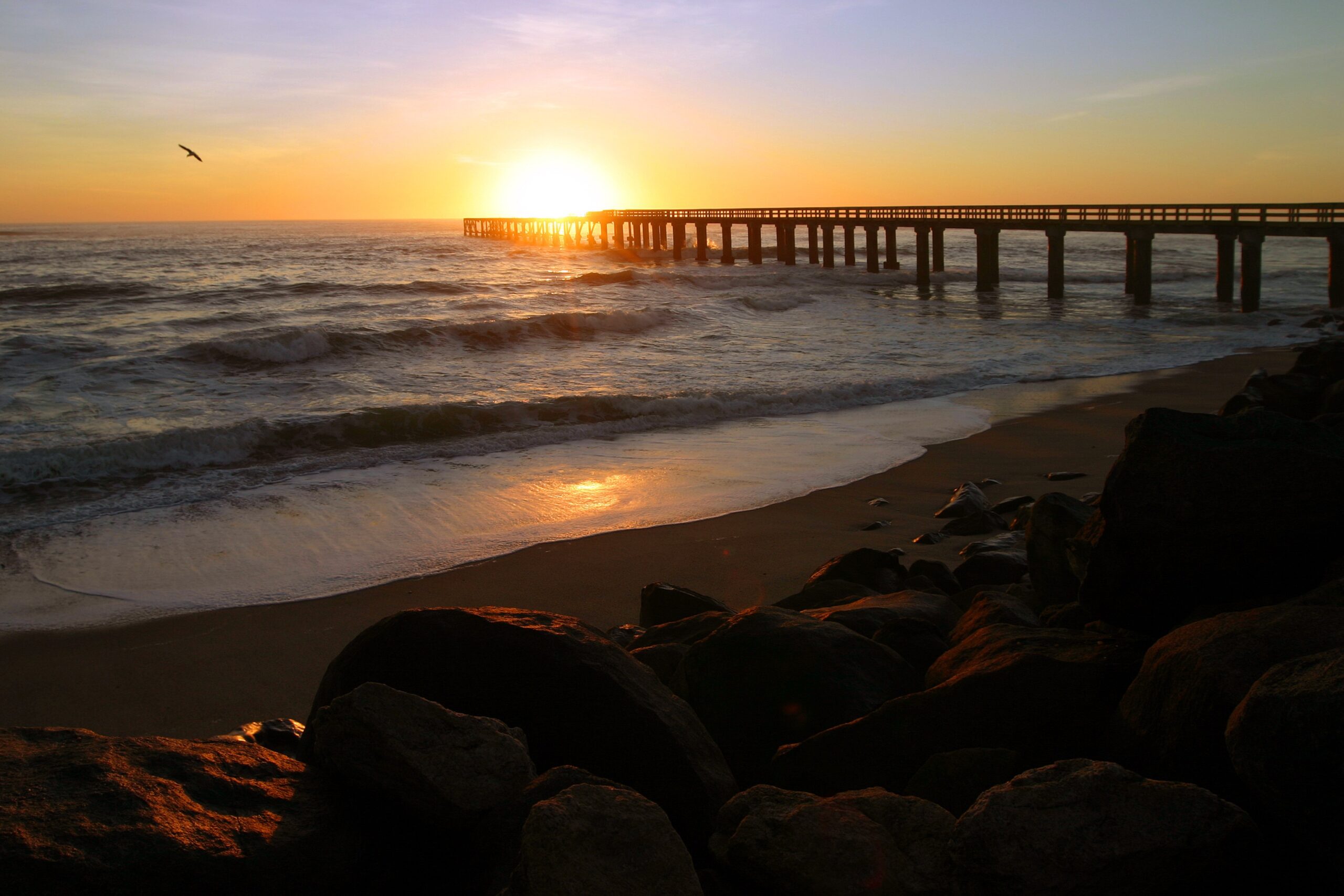 Atlantic coast in the Swakopmund and Henties Bay region of Namibia