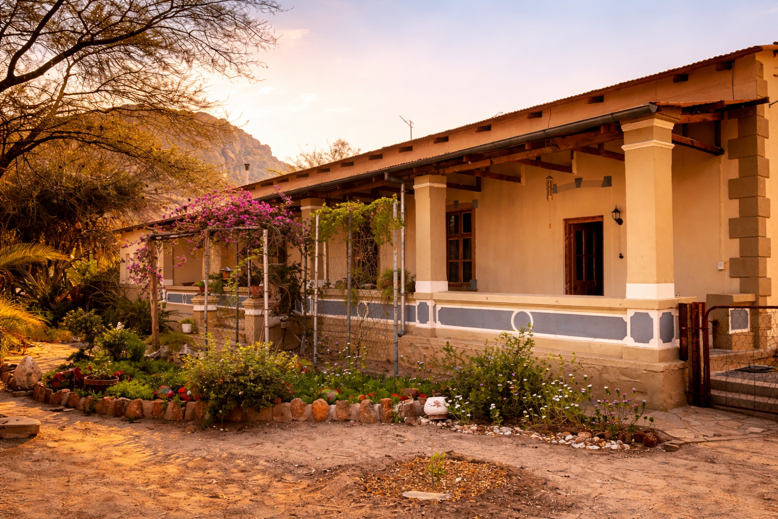 Main office building at Ameib Ranch, Namibia