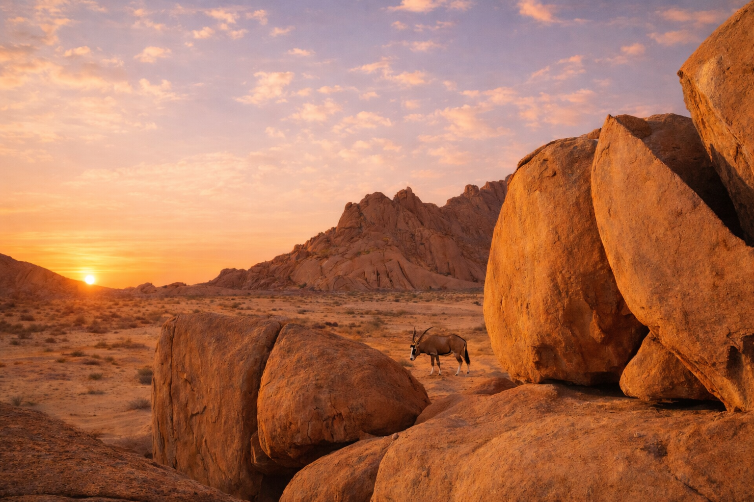 Morning photograph from Hohenstein Lodge, Namibia