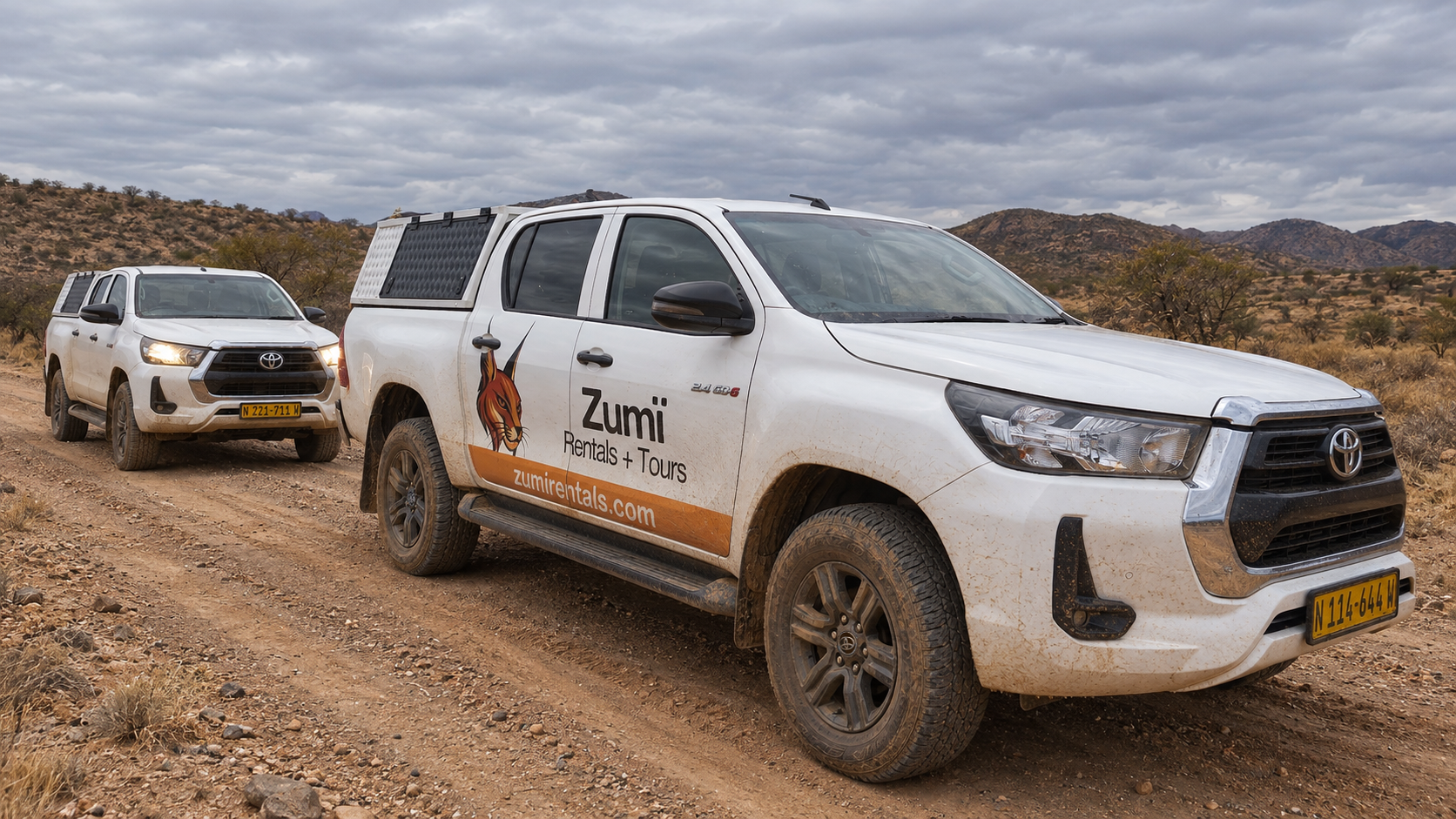 Toyota Hilux 4x4 standard a noleggio in Namibia