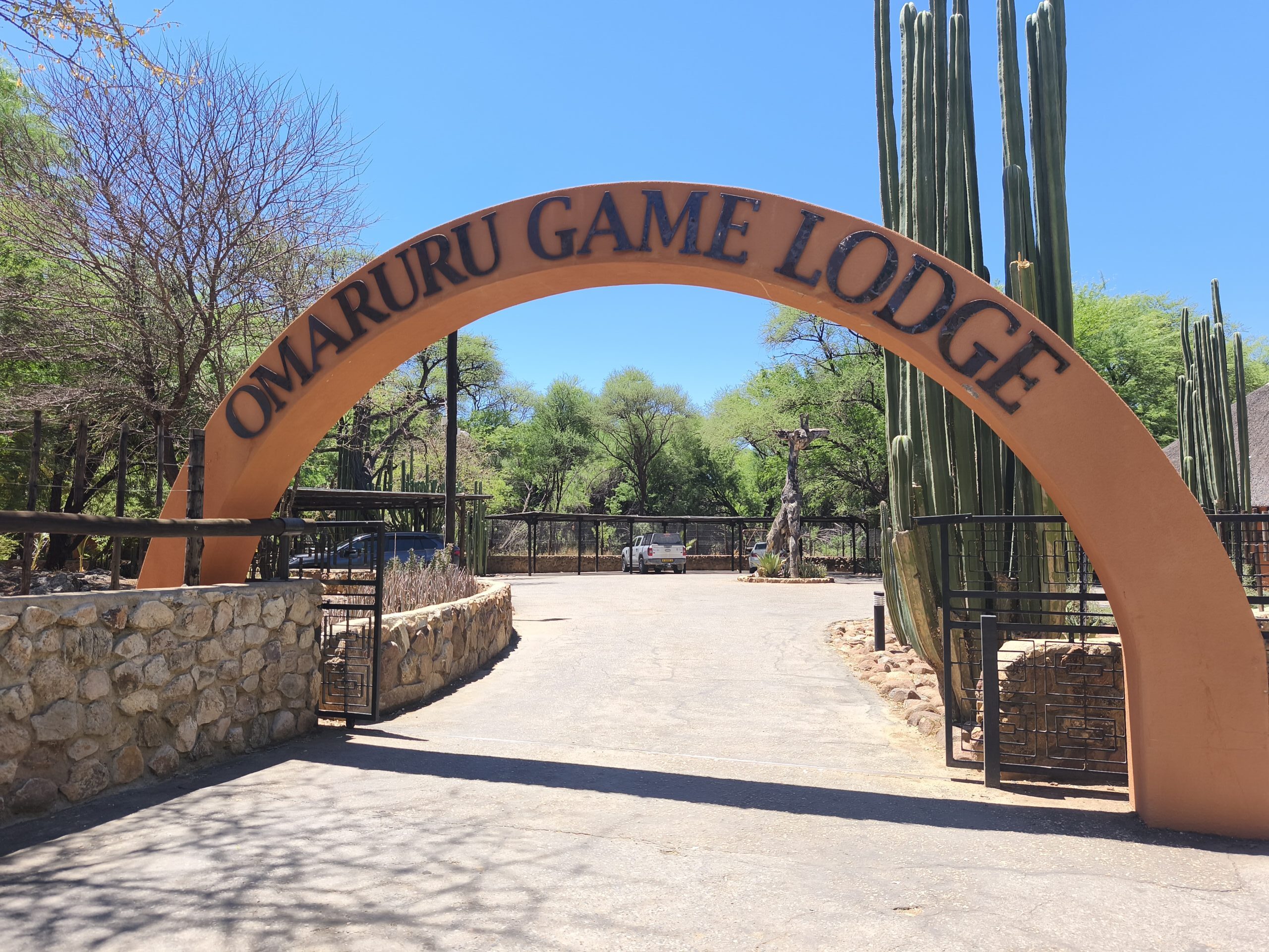 Arrival, handover & wildlife: Windhoek → Omaruru Game Lodge